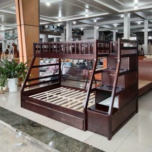 Mẫu Giường Gỗ Giường Tầng MS: 01