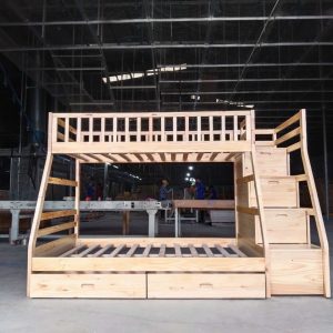Mẫu Giường Gỗ Giường Tầng MS: 05